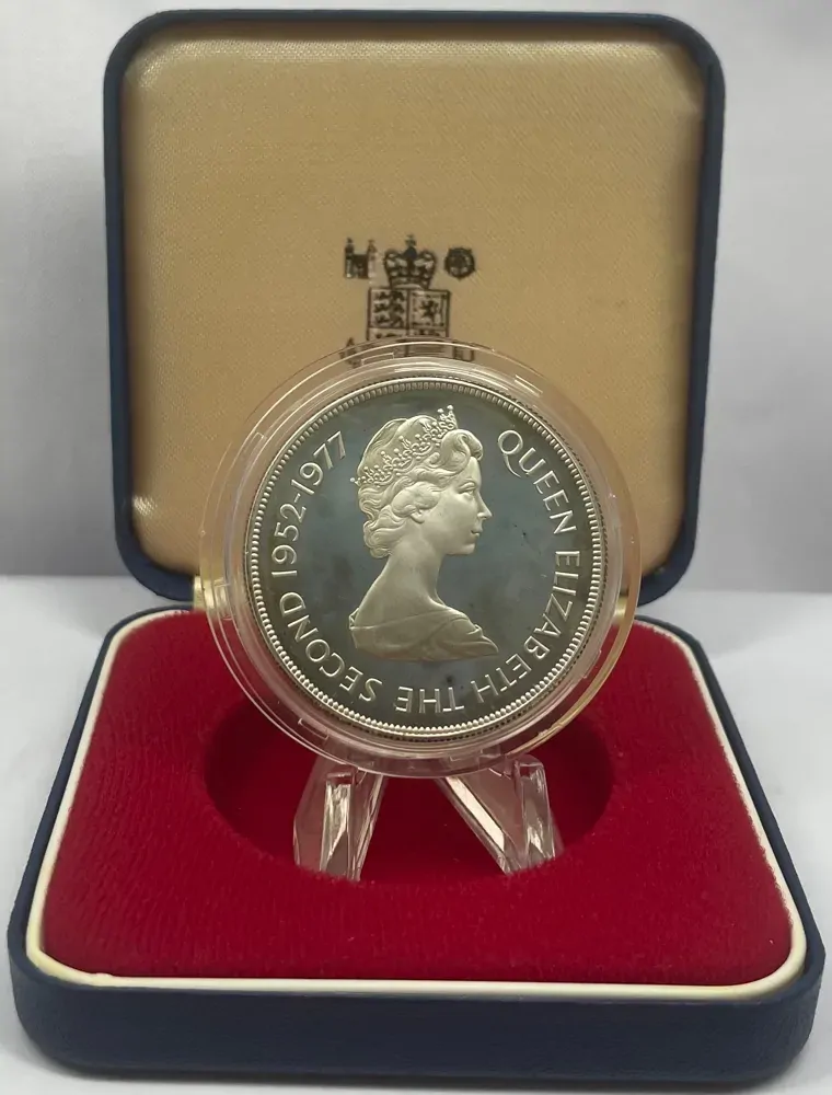 Tristan da Cunha 1977 Silver 25 Pence Proof Coin Jubilee Commemorative product image