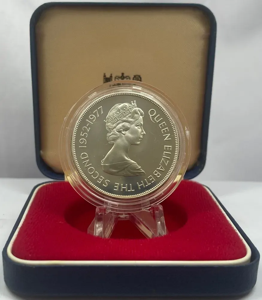 Falkland Islands 1977 Silver 50 Pence Proof Coin Jubilee Commemorative product image