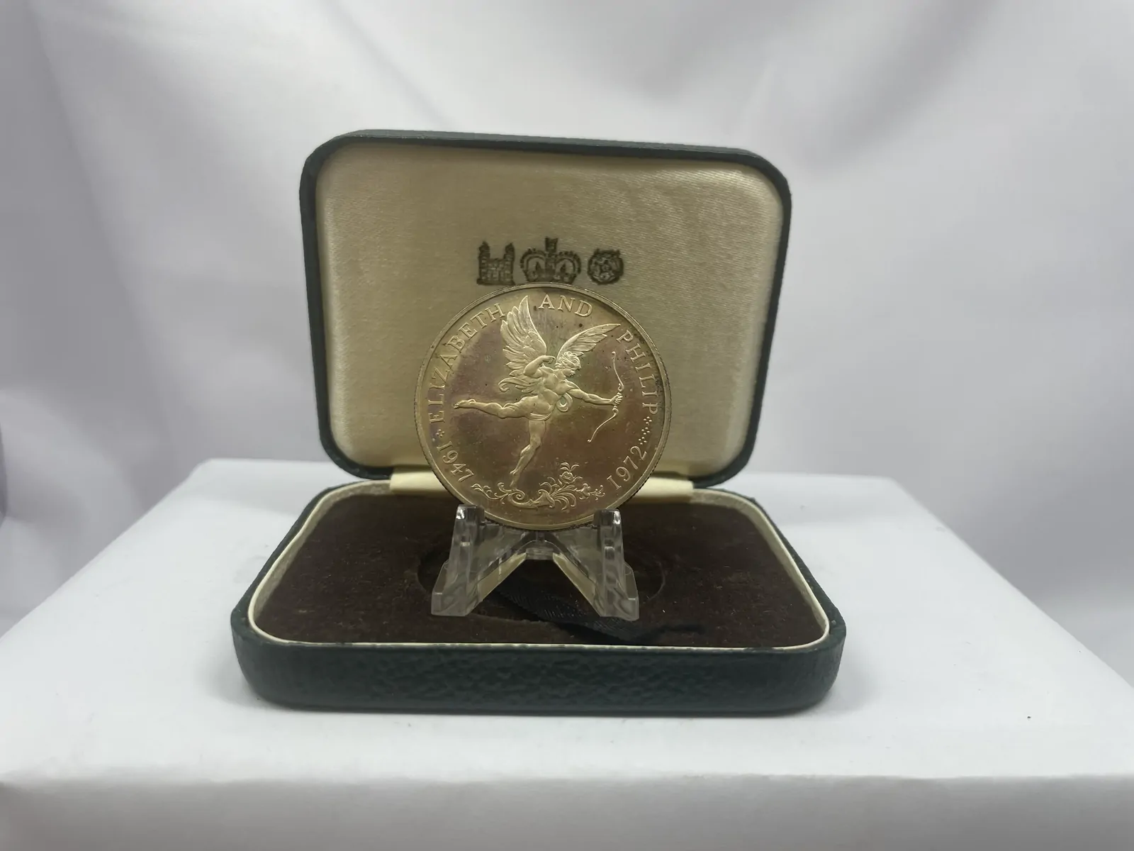 Guernsey 1972 Silver 25 Pence Proof Coin 25th Wedding Anniversary product image