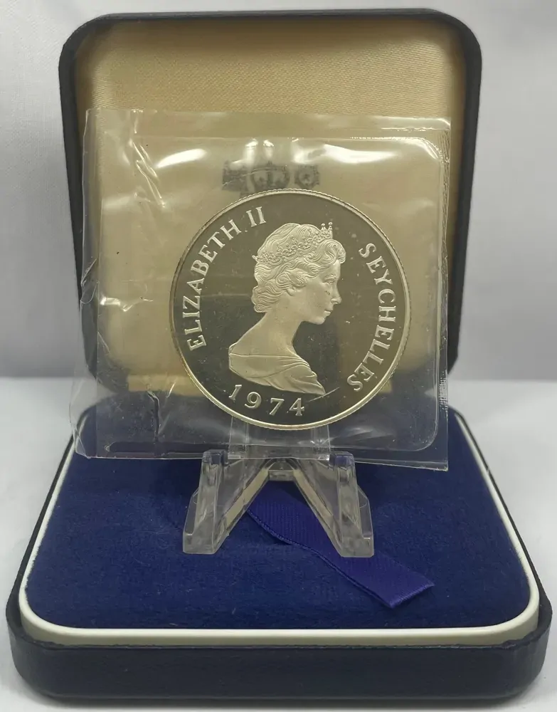 Seychelles 1974 Silver 10 Rupees Proof Coin product image