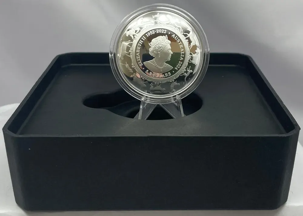 2024 Silver 5 Dollar Domed Proof Coin Lunar Dragon product image