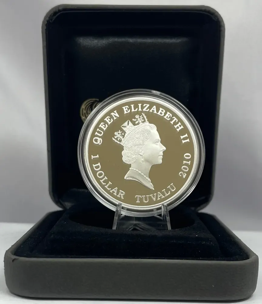 Tuvalu 2010 Silver 1 Dollar Proof Coin Great Warriors Samurai product image