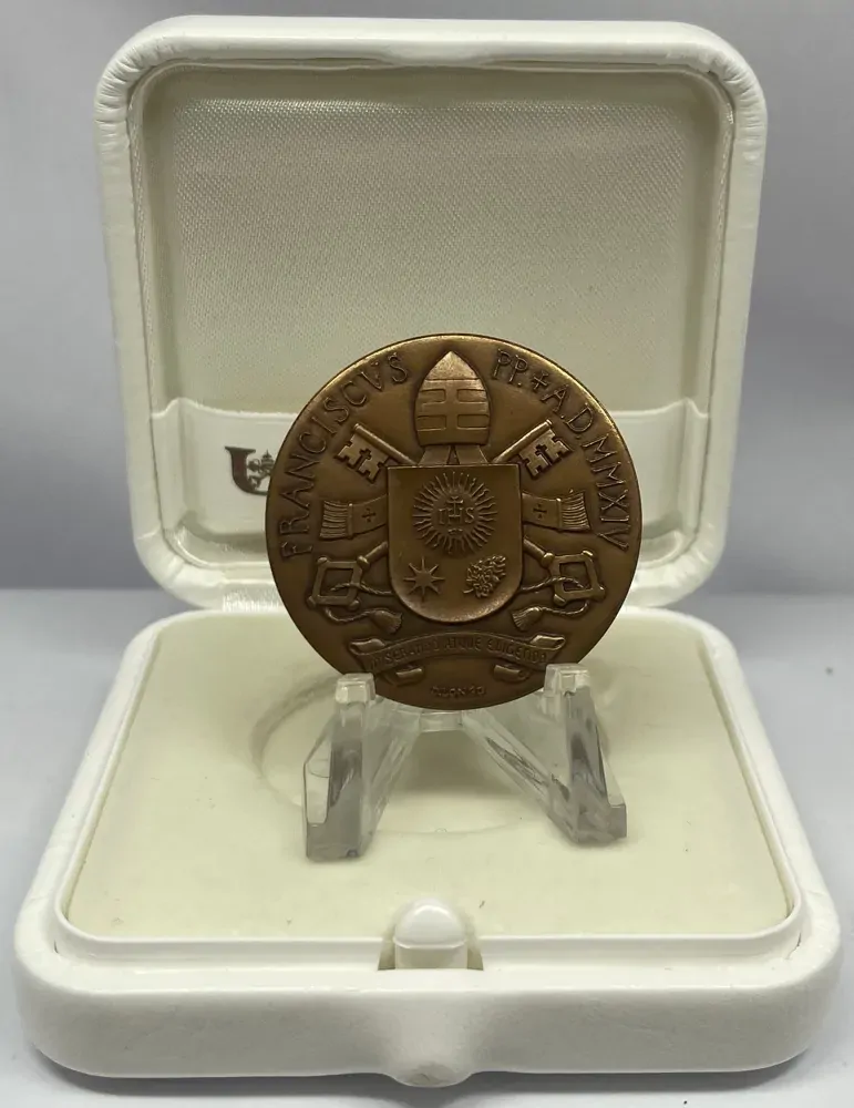 Vatican 2014 Bronze Medal Canonization of John XXIII and John Paul II product image