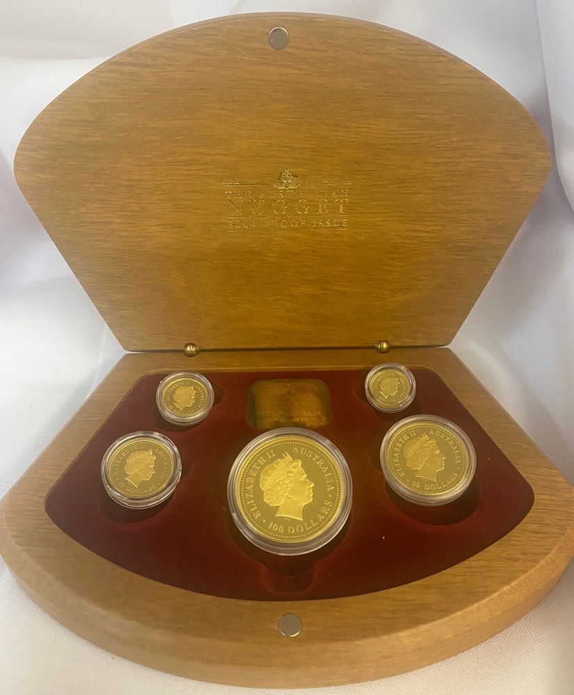 2001 Gold 5 Coin Proof Set Prospector 1st Gold Rush product image
