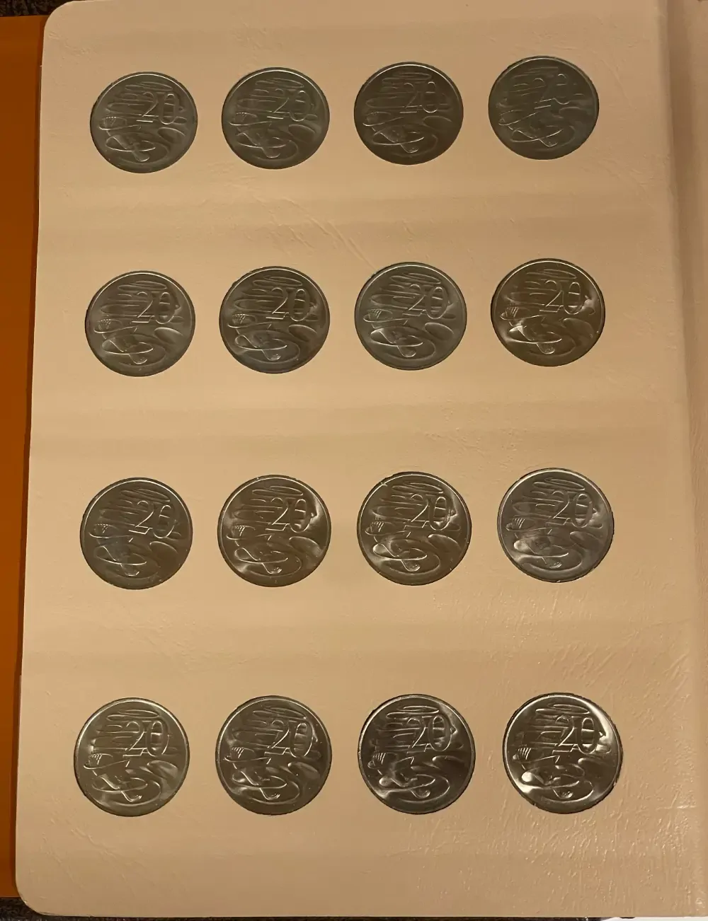 Complete Date Set of Australian 20 Cent 1966 to 2008 Uncirculated in Dansco Supreme Album product image