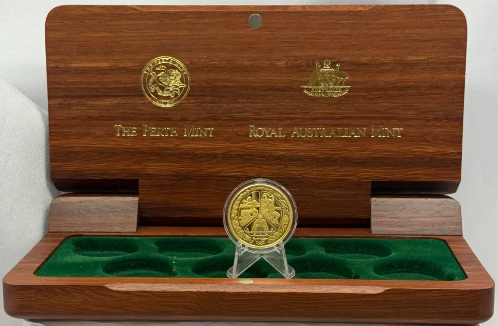 2000 Gold Sydney Olympic Proof Coin 3/8 Dedication II - In Jarrah Box product image