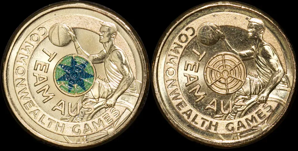 2026 2 Dollar Coin Team Australia Bullseye Error Uncirculated product image