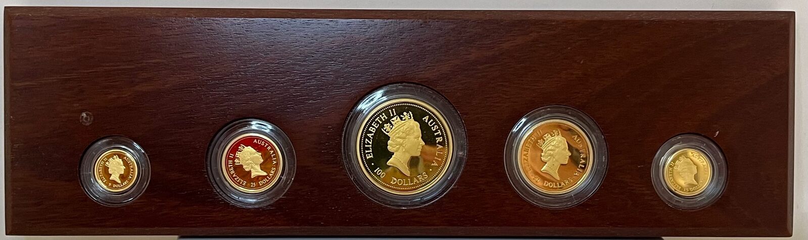 1996 Gold 5 Coin Proof Set Kangaroo Nugget product image