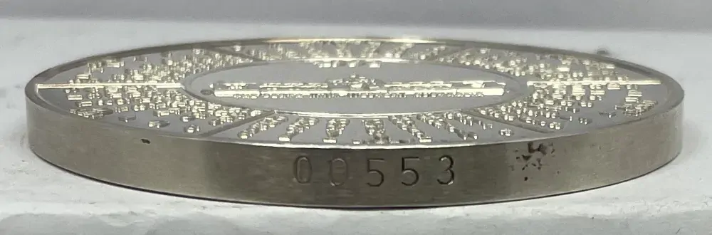1991 Perth Mint 5ozt Silver Calendar Medallion - No Stand product image