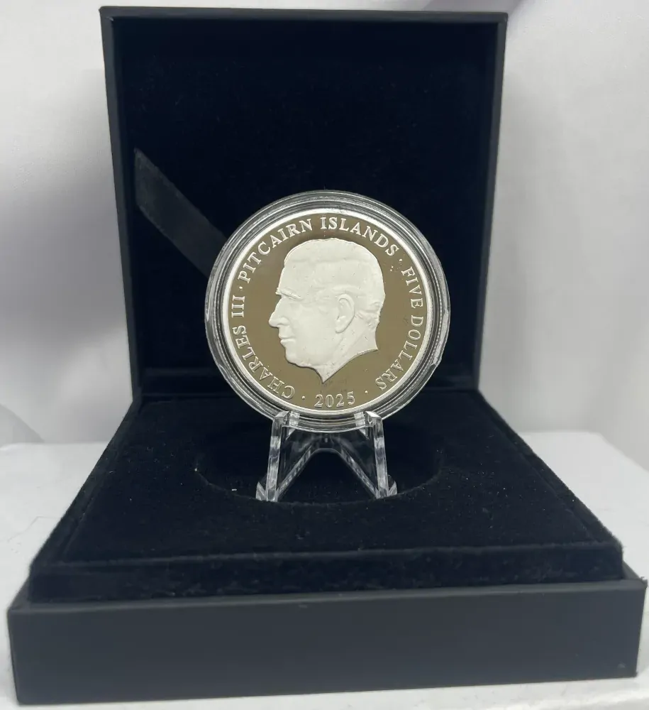 Pitcairn Islands 2025 Silver 1 Dollar Proof Coin H.M.S Bounty product image