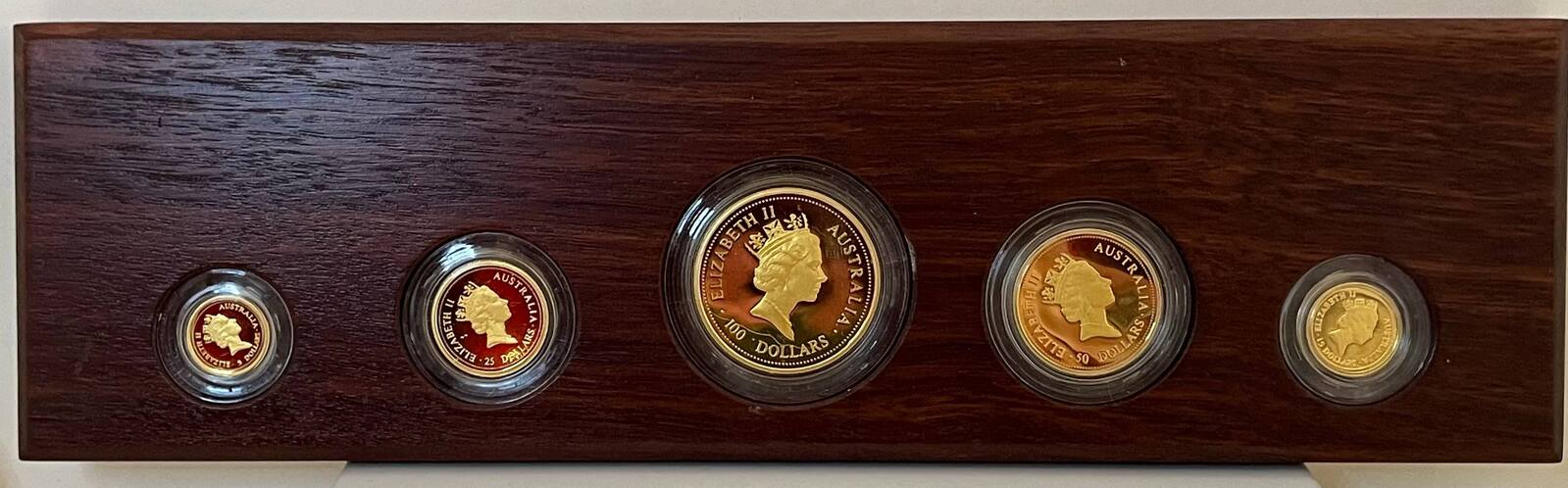 1997 Gold 5 Coin Proof Set Kangaroo Nugget product image