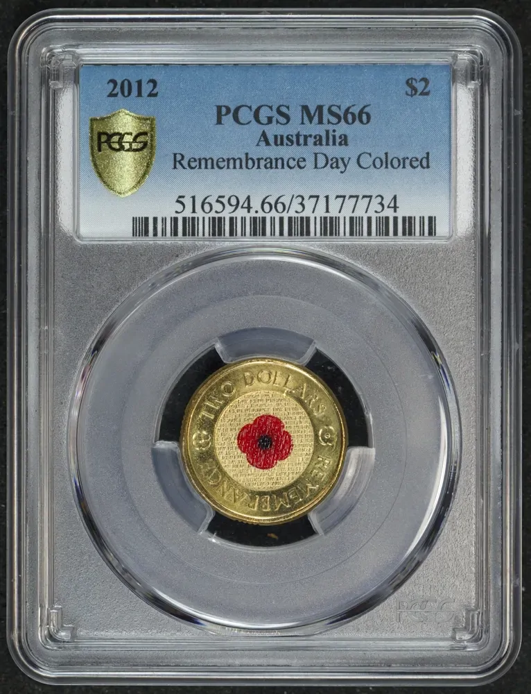 2012 2 Dollar Red Poppy PCGS MS66 product image