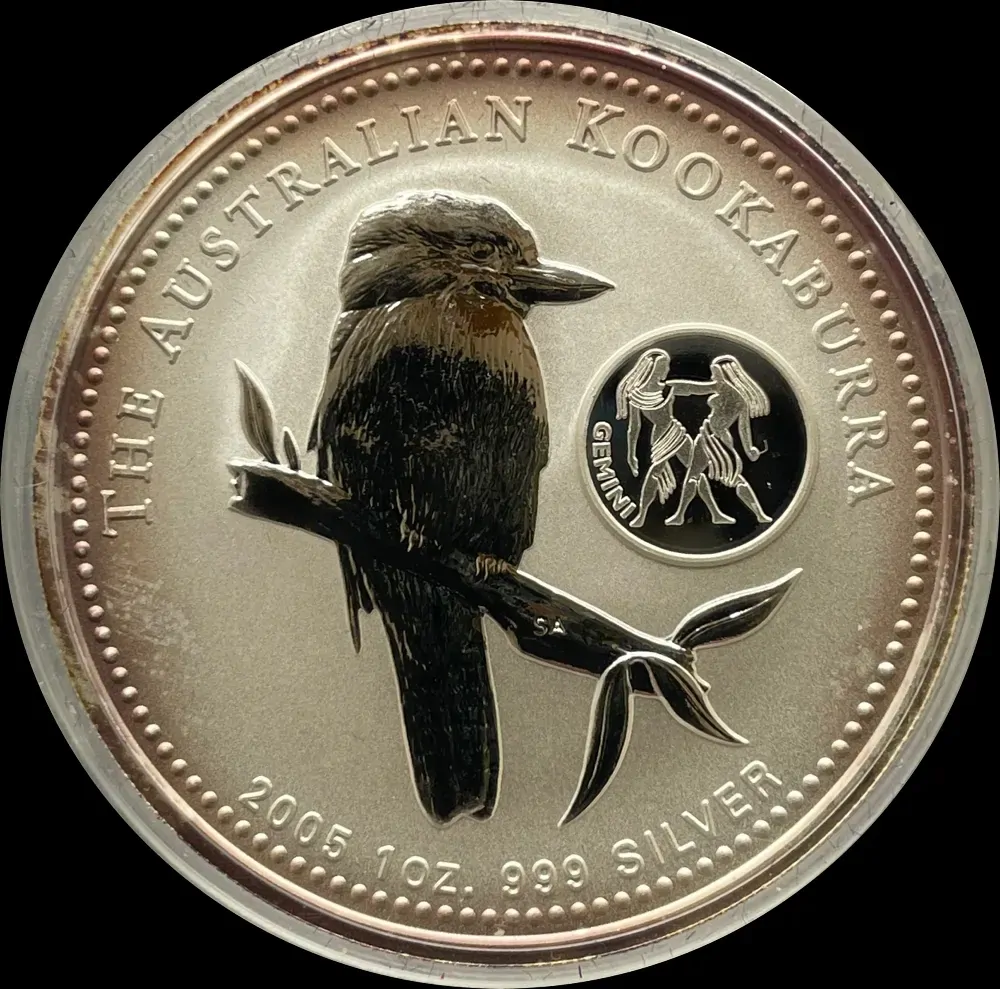 2005 Silver 1 Ounce Privy Mark Uncirculated Zodiac Gemini product image