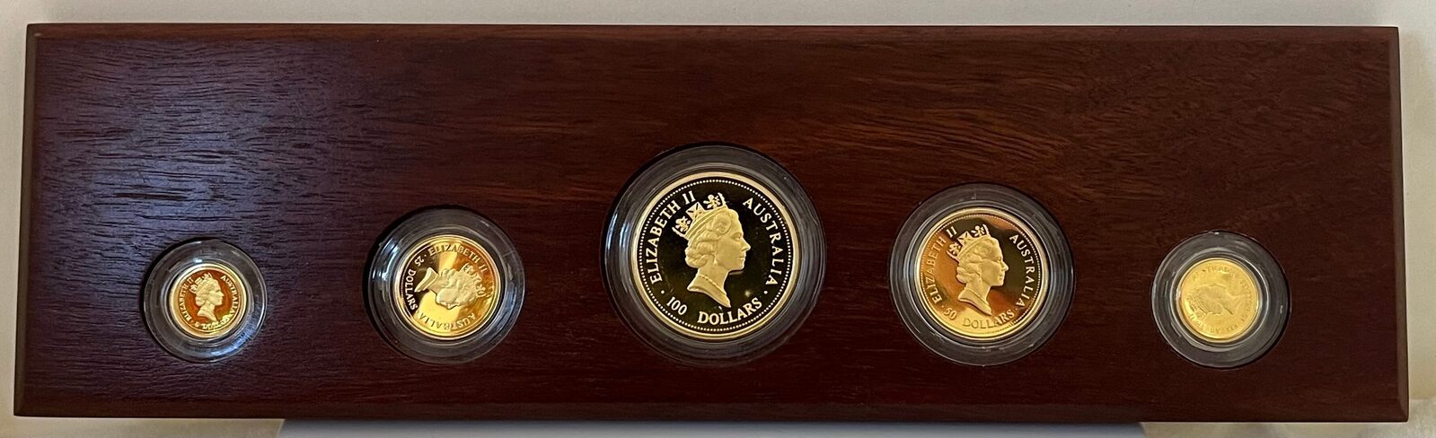 1998 Gold 5 Coin Proof Set Kangaroo Nugget product image