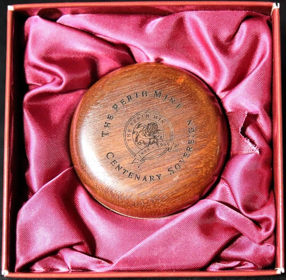 1999 Gold Bimetal 100 Dollar Proof Coin Centenary Sovereign product image