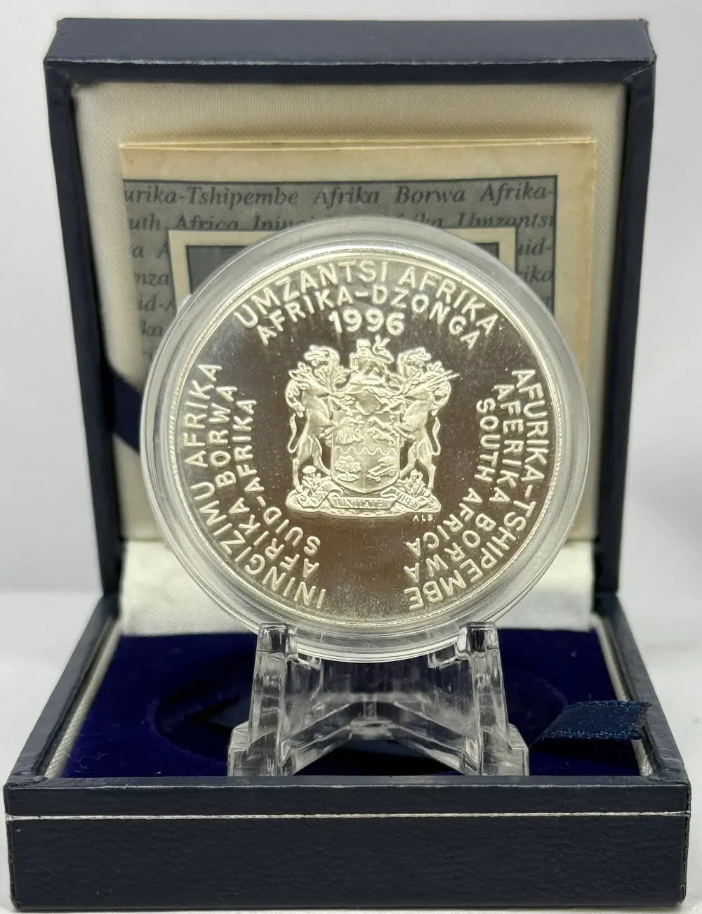 South Africa 1996 Silver 2 Rand Proof Coin African Cup of Nations product image