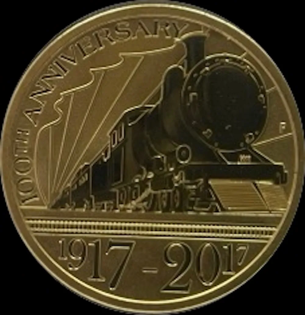 2017 1 Dollar PNC Trans Australian Railway Centenary Perth Stamp& Coin Show product image