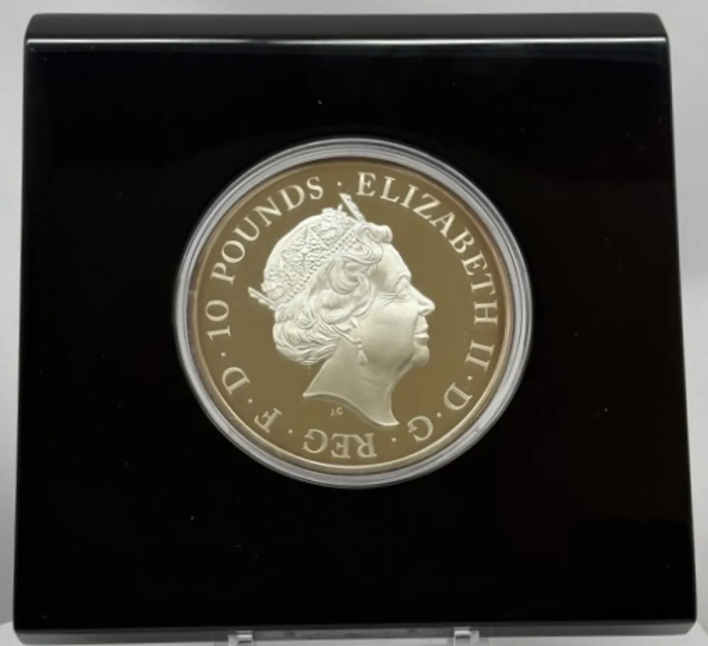 2017 Silver £5 5oz Proof Elizabeth II S# M9 Sapphire Jubilee product image