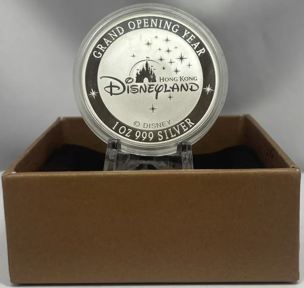 2006 Silver 1oz Medallion Hong Kong Disneyland Year of The Dog product image