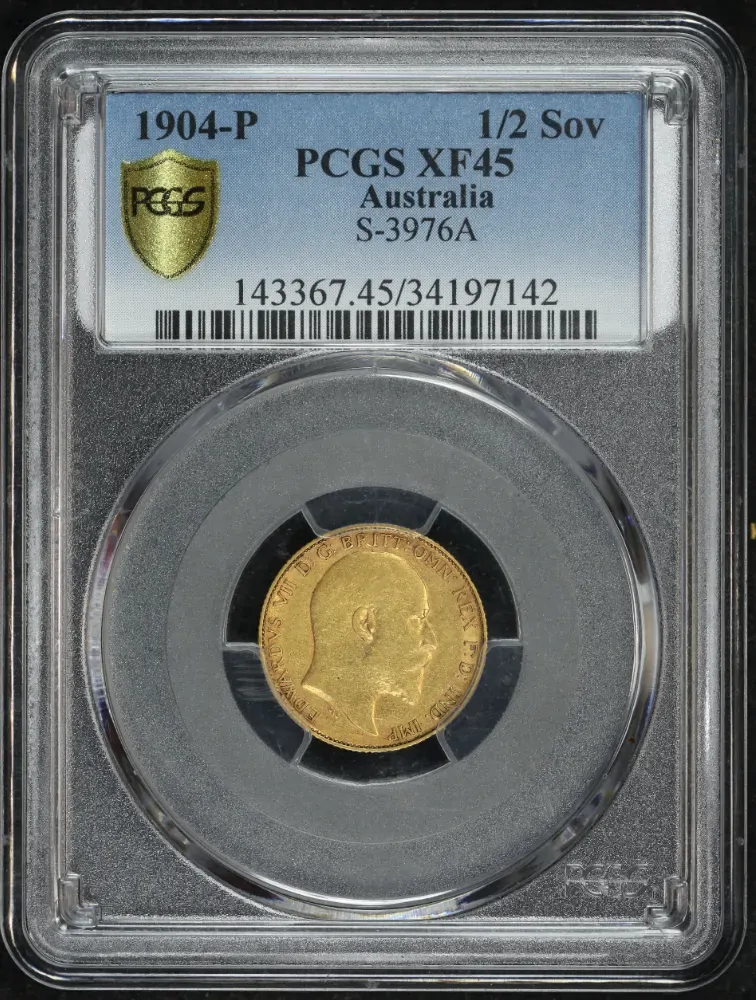 1904 Perth Edward VII Half Sovereign PCGS XF45 product image
