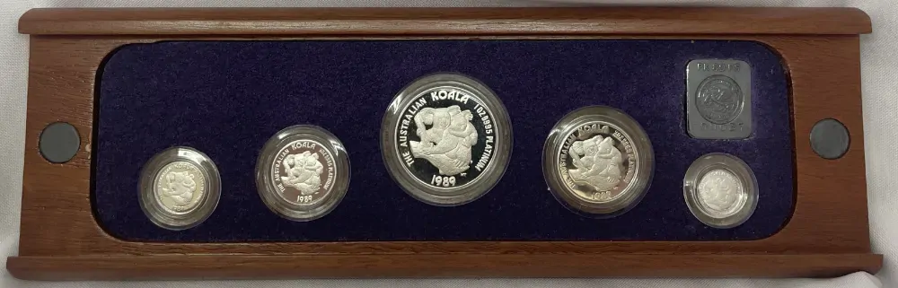 1989 Platinum 5 Coin Proof Set Koala  product image