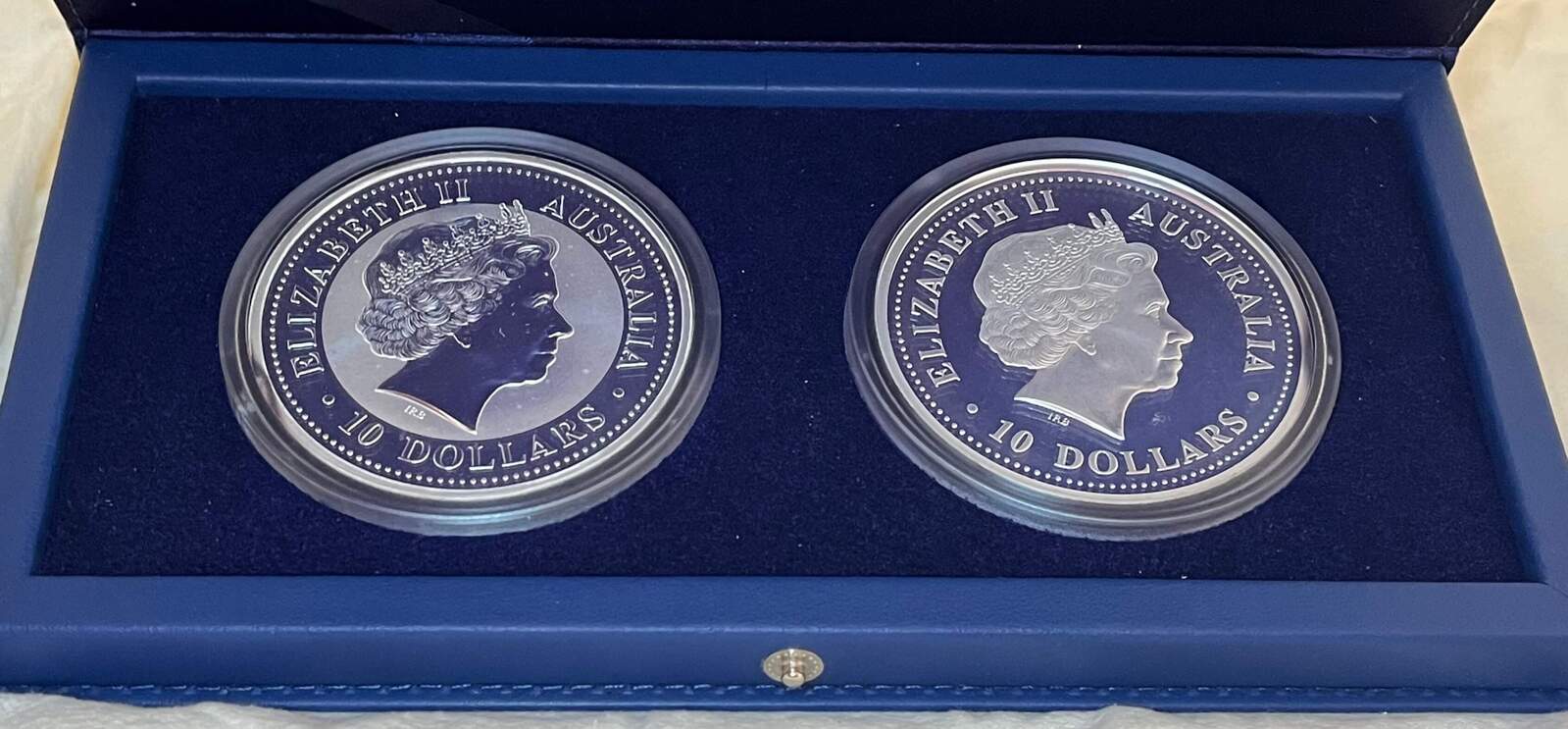 1999 Silver 2 Coin Set 10oz Kookaburra Coins P100 Privy product image