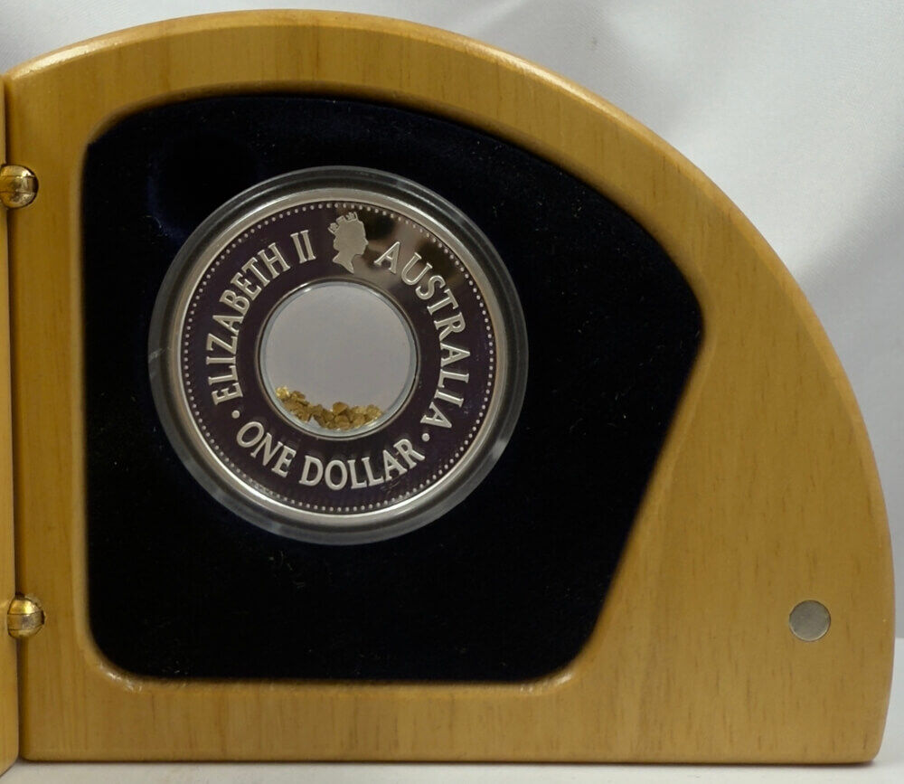 2004 Silver 1oz Proof Coin Eureka Stockade Gold Locket product image