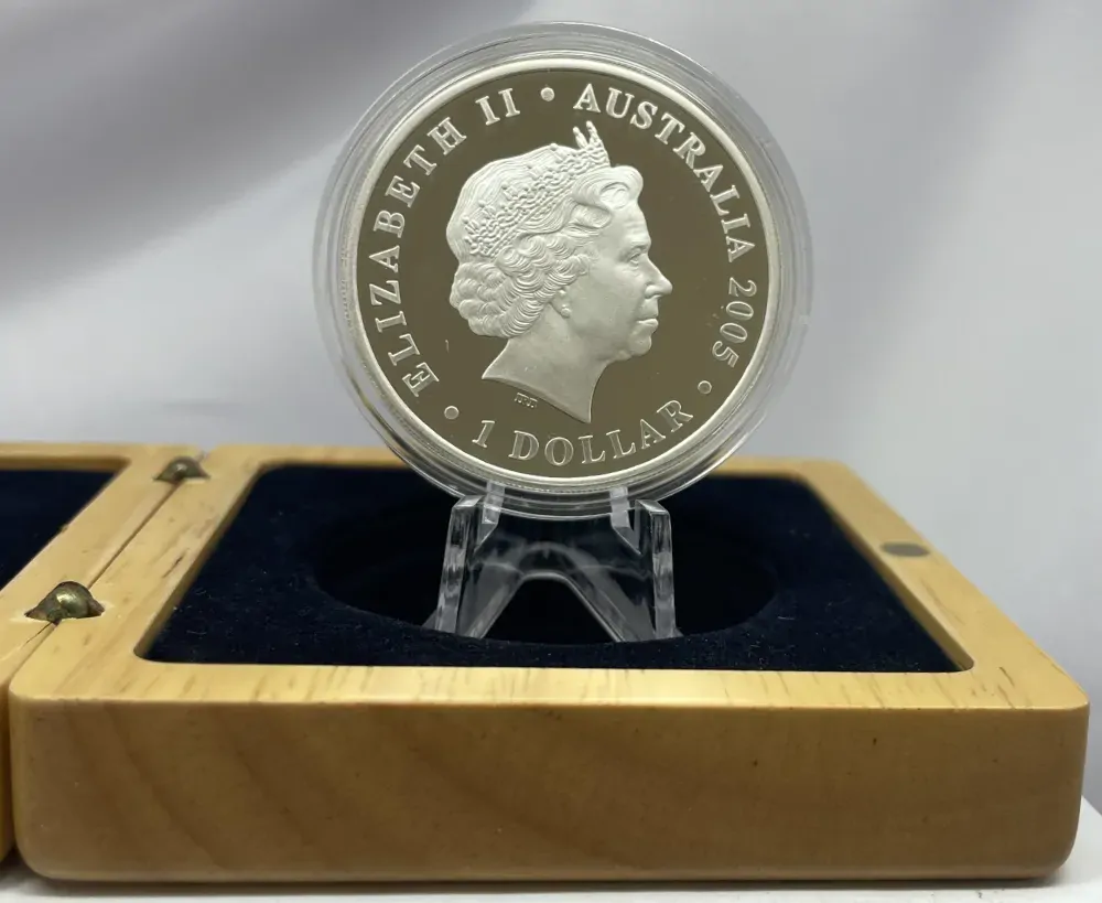 2005 Silver 1 Ounce Proof Coin Rotary product image