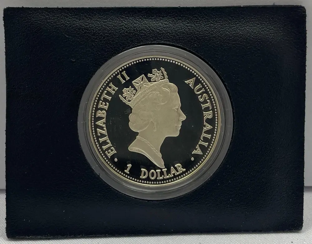 1993 Silver 1 Ounce Proof Kookaburra Coin product image