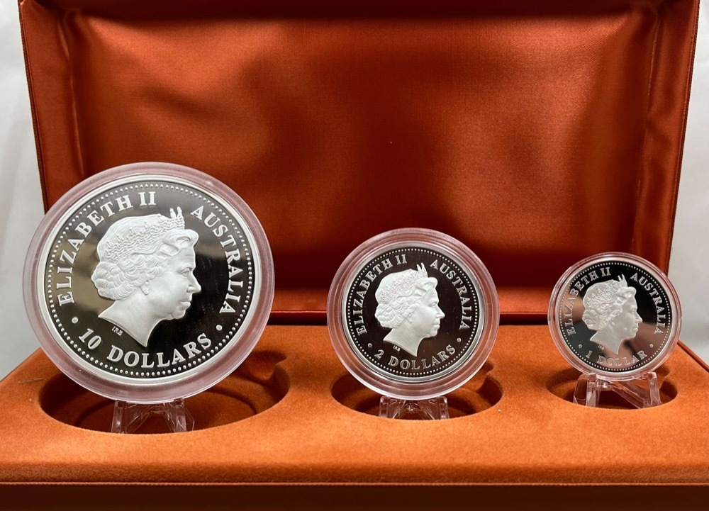 2000 Silver Three Coin Kookaburra Set product image