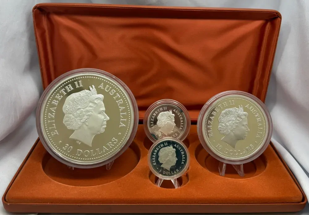 2000 Silver Four Coin Set (1kg 10oz 2oz 1oz) product image