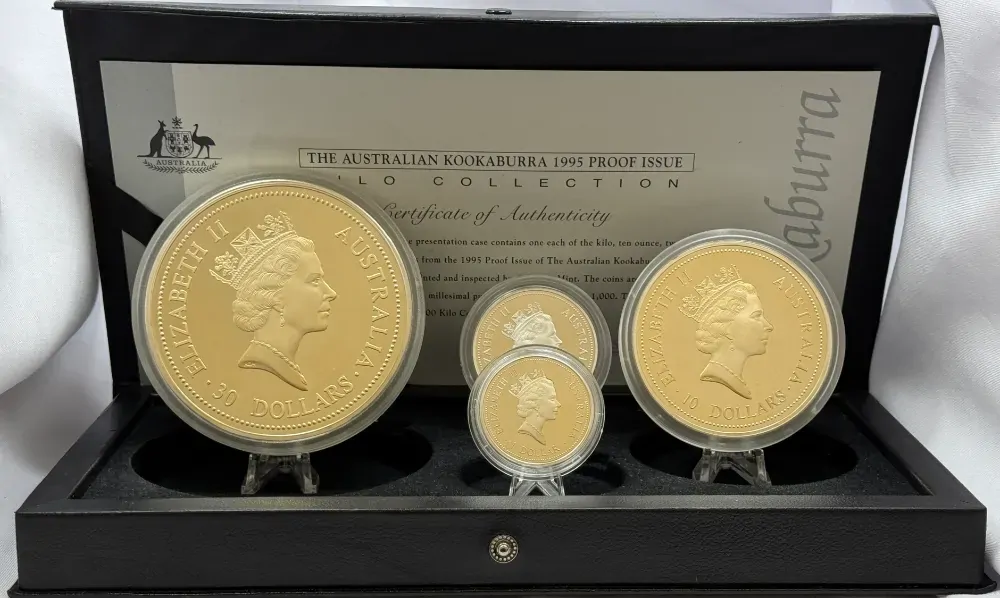 1995 Silver Four Coin Set (1kg 10oz 2oz 1oz) product image