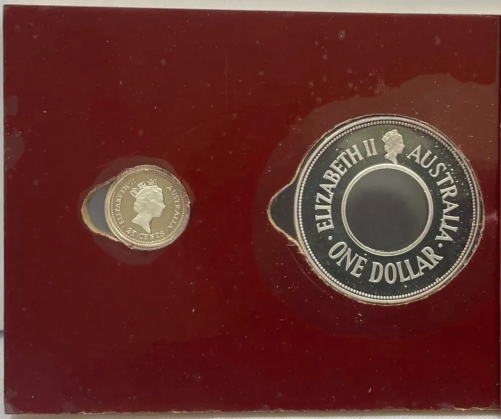 1988 Silver Holey Dollar And Dump Coin Set product image
