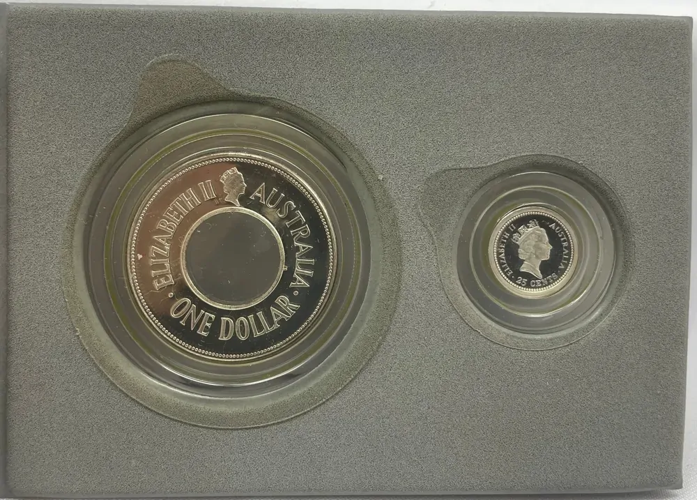 Holey Dollar &amp; The Dump 1989年 プルーフ銀貨 セット 1989 $1 Holey Dollar and Dump 2 Coin Silver Set