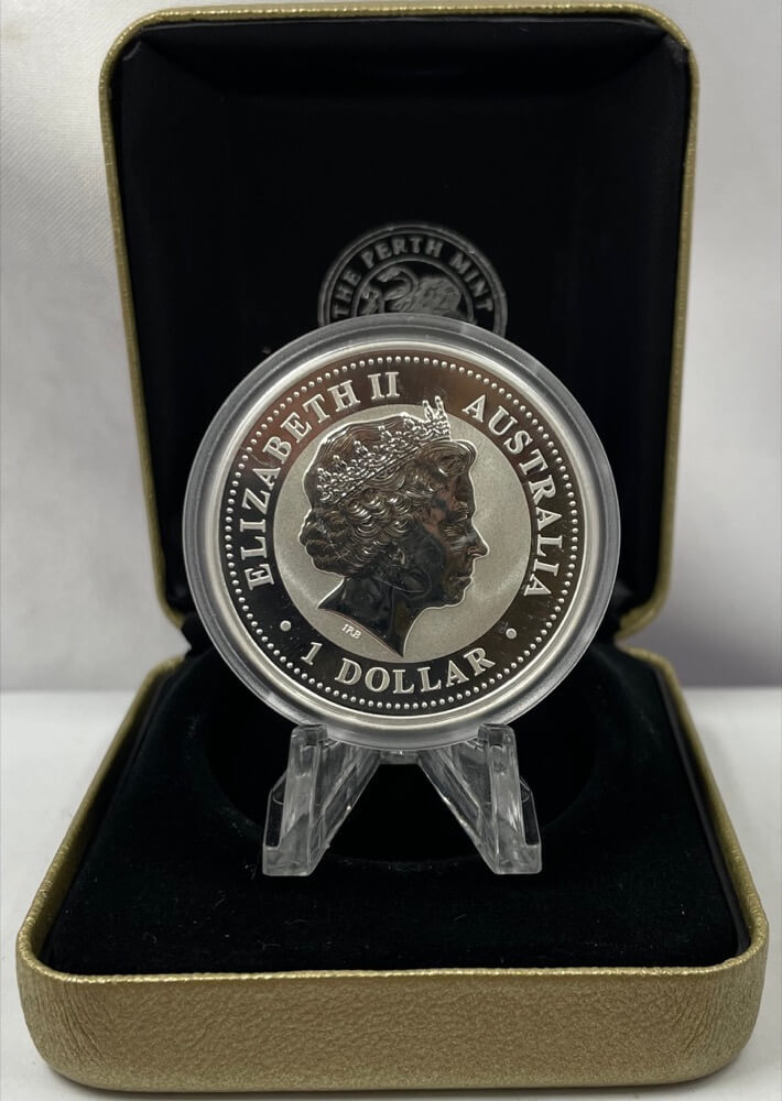 2000 Silver Lunar One Ounce Gilded Coin - Dragon product image