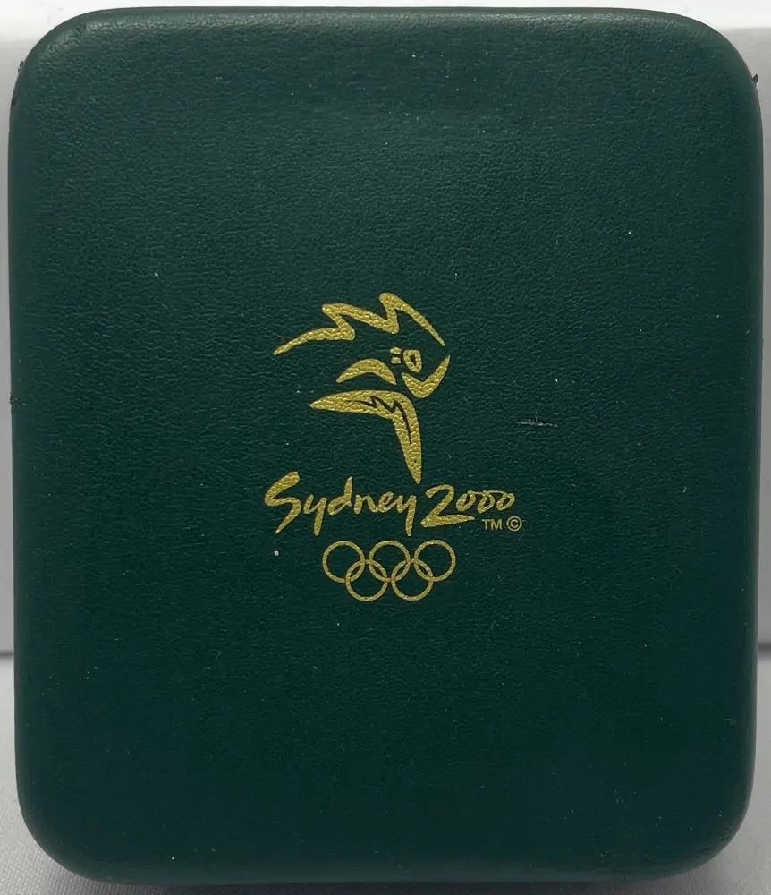 2000 Silver 1 Ounce Olympic Proof Coin Frill-Necked Lizard and Sturt's Desert Pea product image