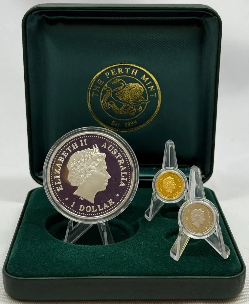 2001 Gold Platinum Silver Family of Precious Metals Proof Coin Set product image