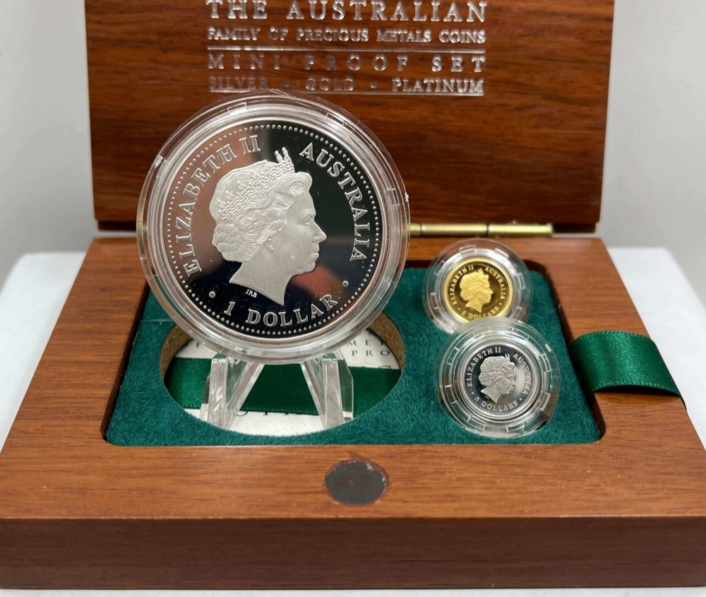 1999 Gold Platinum Silver Family of Precious Metals Proof Coin Set product image