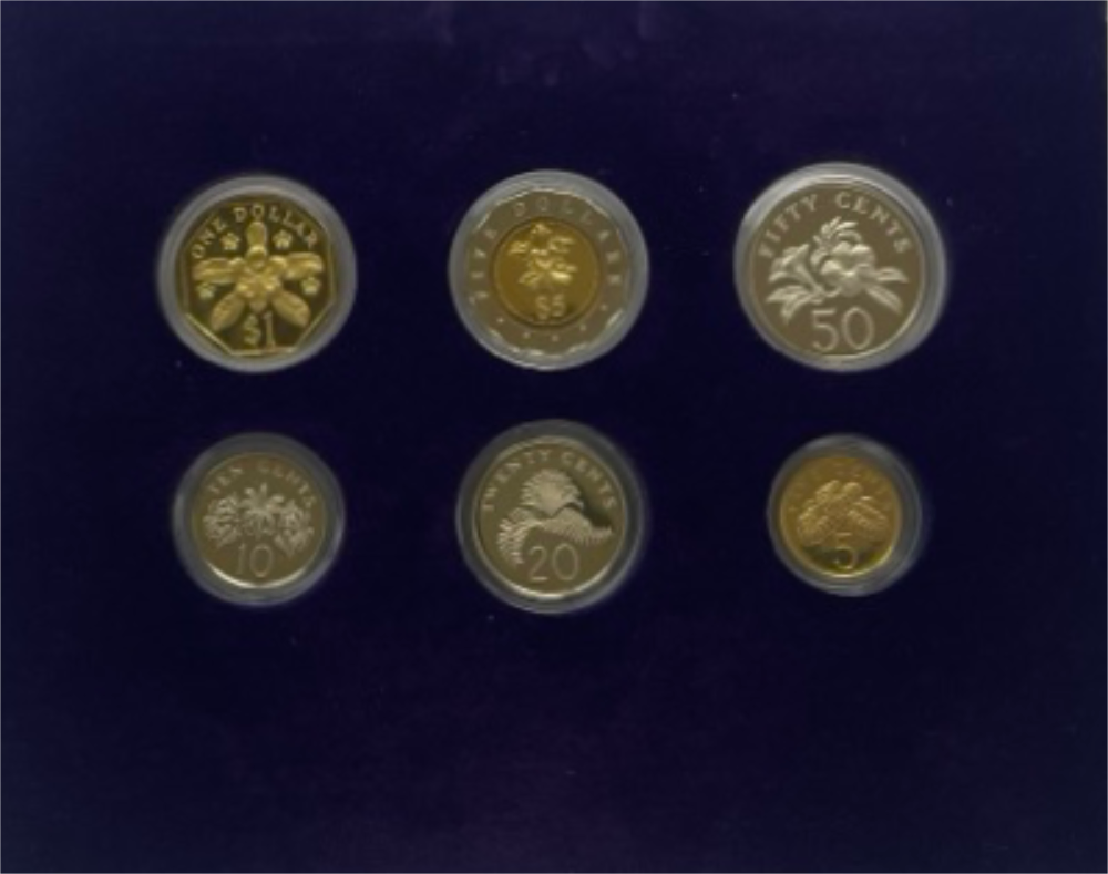 Singapore 2004 Base Metal Proof Coin Set product image