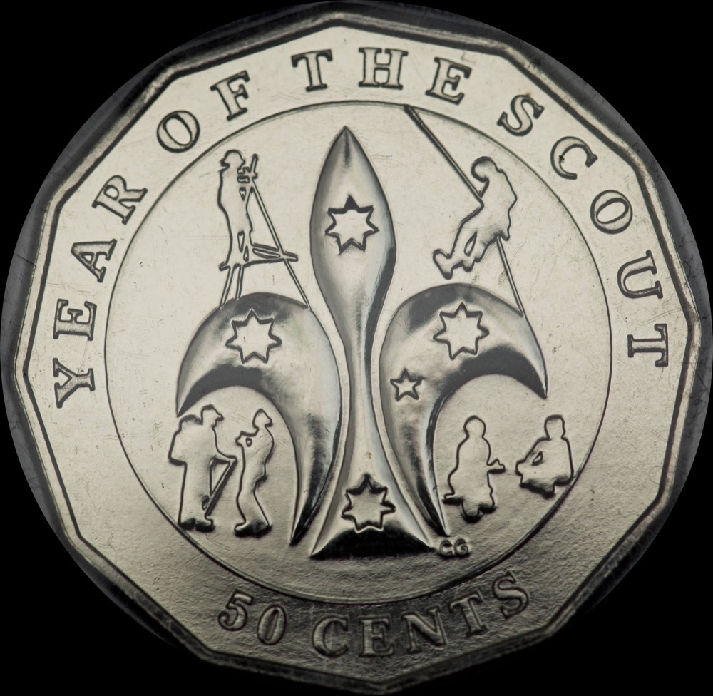 2008 50 Cent Uncirculated Coin Centenary of Scouts product image