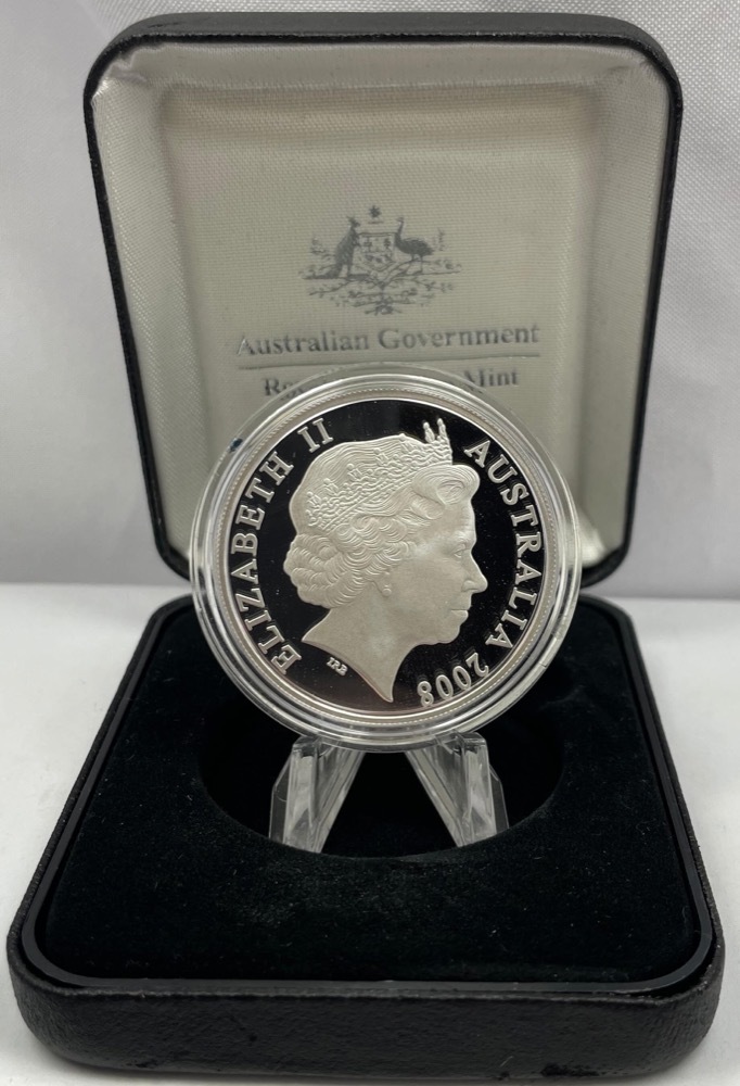 2008 One Dollar Silver Kangaroo Proof Reg Mombassa product image