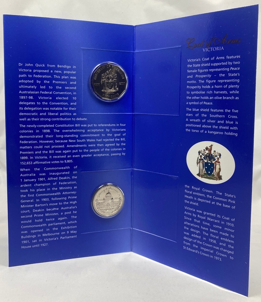 Australia 2001 Federation Three Coin Uncirculated Set Victoria product image