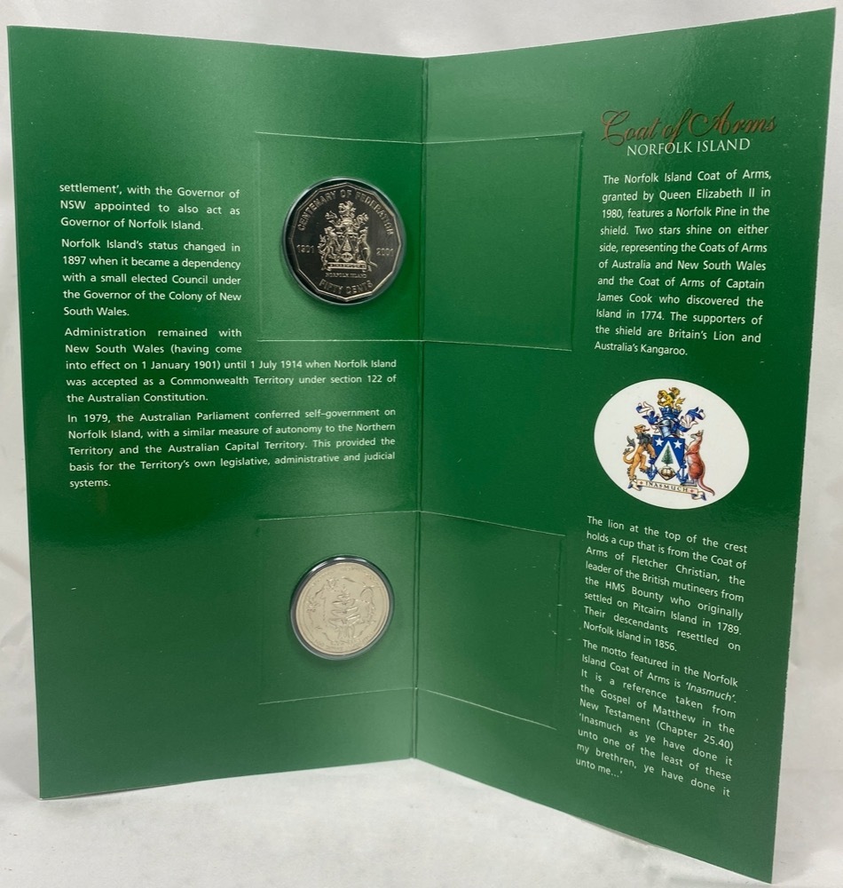 2001 Federation Three Coin Uncirculated Set Norfolk Island product image