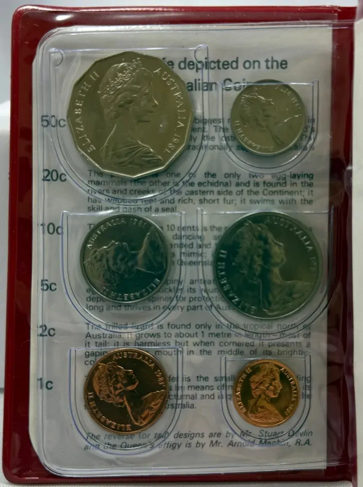 Australia 1981 Uncirculated Mint Coin Set product image
