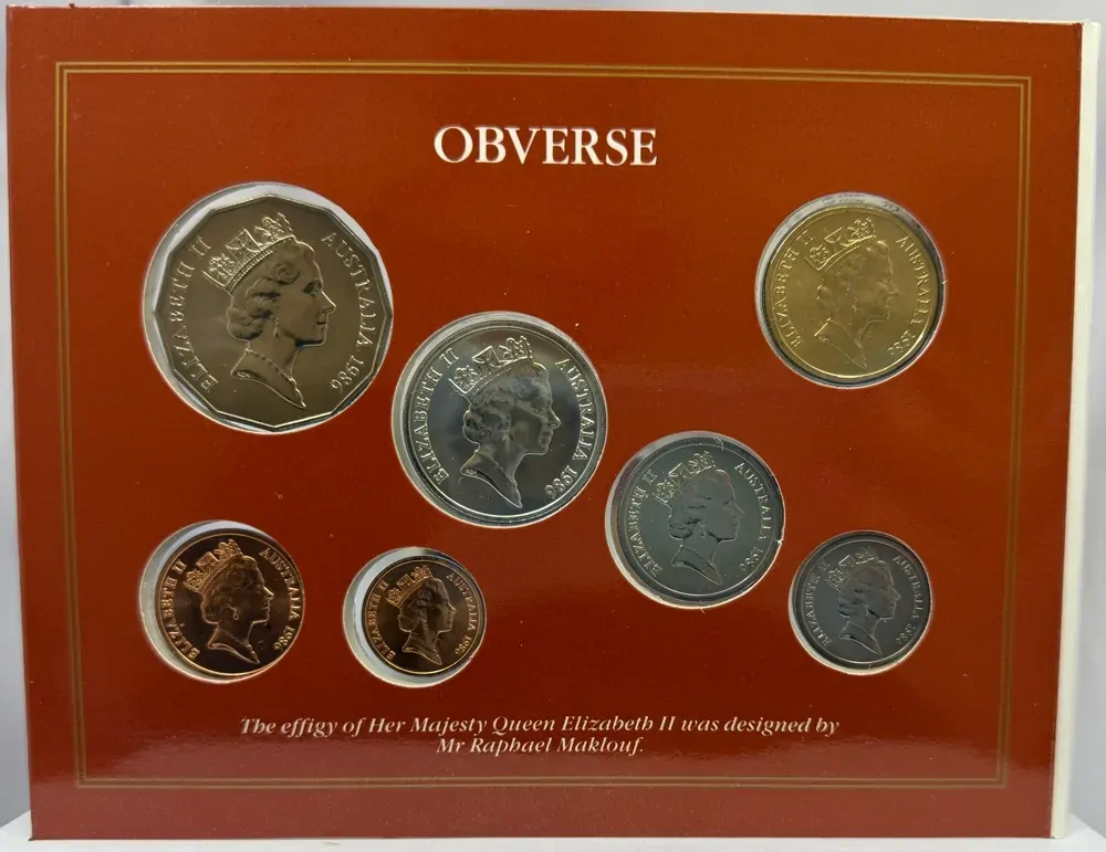 1986 Uncirculated Mint Coin Set Year Of Peace product image