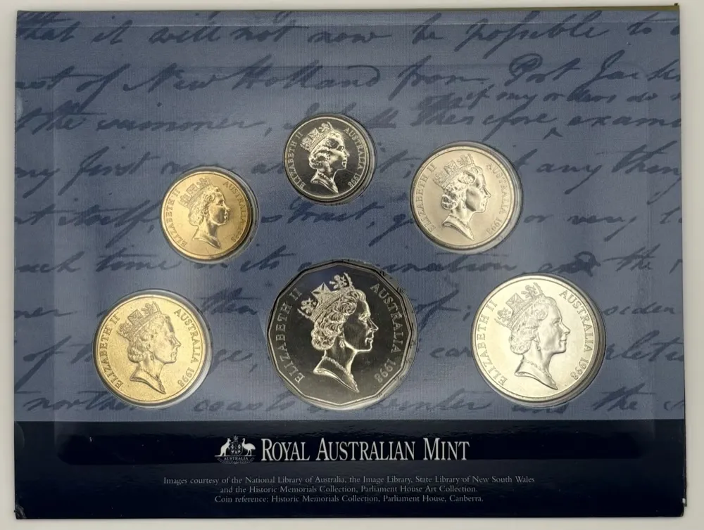 1998 Uncirculated Mint Coin Set Bass and Flinders product image