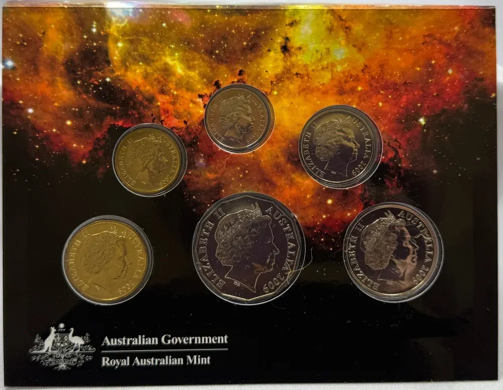 Australia 2009 Uncirculated Mint Coin Set Astronomy product image