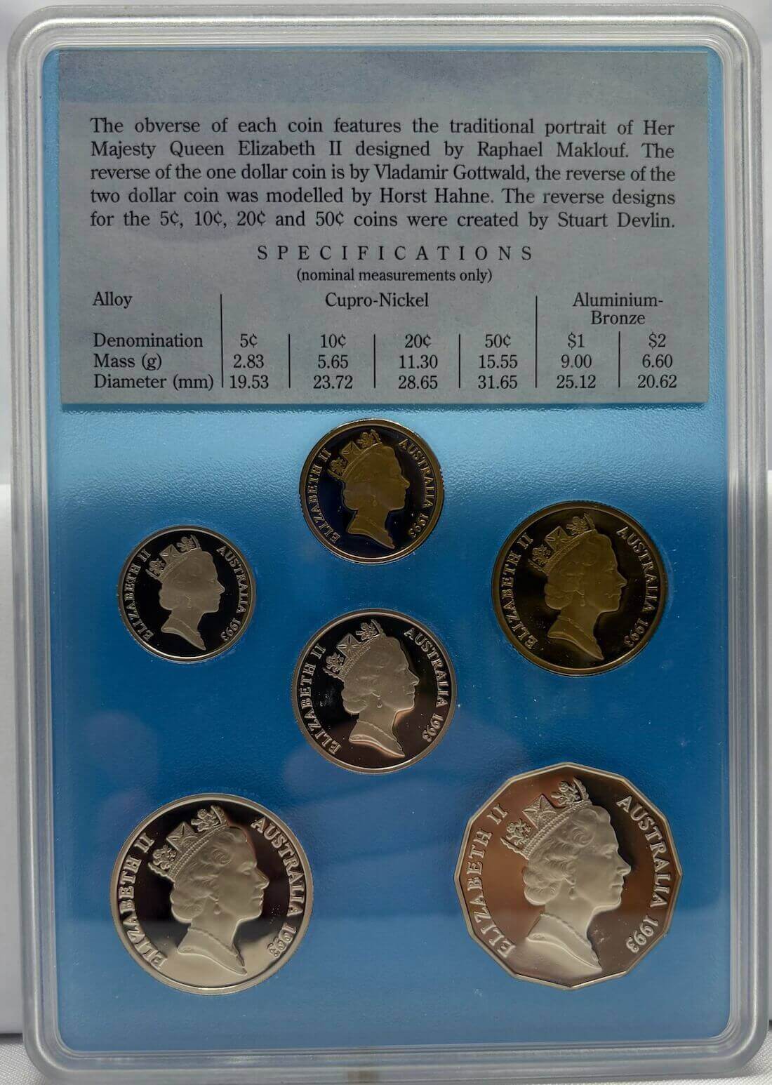 Australia 1993 Proof Coin Set Landcare product image