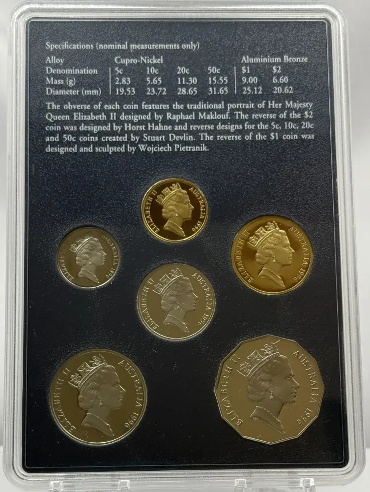 Australia 1996 Proof Coin Set Henry Parkes product image