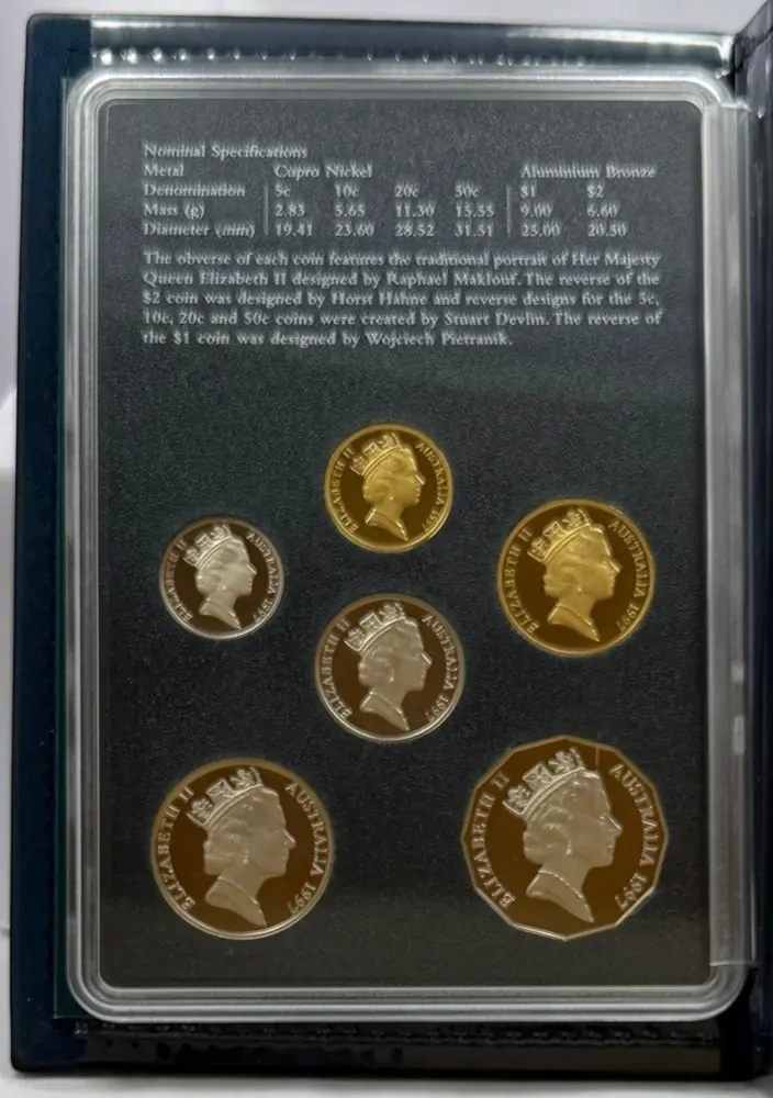 Australia 1997 Proof Coin Set Kingsford Smith product image